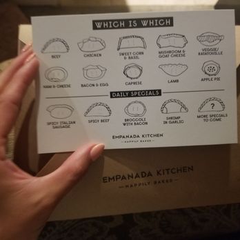 Empanada Kitchen - Cute identifying card - Empanadas Near Me - San Diego, California