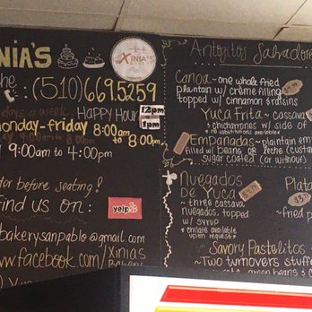Xinia's Bakery - Menu - Bakeries Near Me - El Sobrante, California