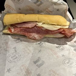 Jimmy John's - #9 Italian Night Club, custom Supposed to be cut in half.