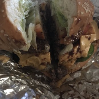 Five Guys - Remember that regular burger has 2 patties smooshed together - Burgers Near Me - Mililani, Hawaii Five Guys - Remember that regular burger has 2 patties smooshed together - Burgers Near Me - Mililani, Hawaii