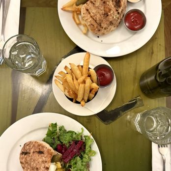 Cafe Mogador - French Fries, Chicken Skewer Sandwich, Sabich Sandwich - Moroccan Near Me - New York, New York