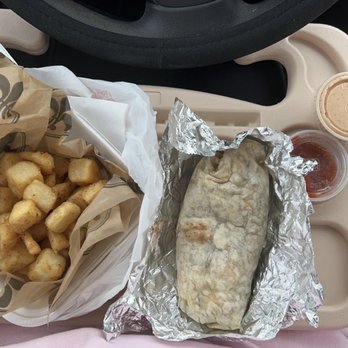 Uno Dos Tacos - Bacon Egg and Cheese Breakfast Burrito, Hash Browns, Chipotle Mayo, Salsa - Mexican Near Me - Covington, Louisiana