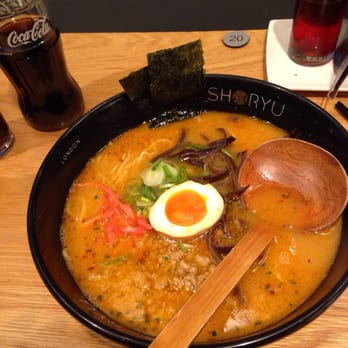 Shoryu Ramen - Karaka tan tan tonkotsu for 11.90gbp/18usd. Small. - Japanese Near Me - London, XGL Shoryu Ramen - Karaka tan tan tonkotsu for 11.90gbp/18usd. Small. - Japanese Near Me - London, XGL