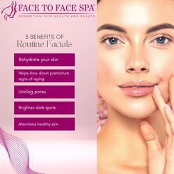 Face to Face Spa at Avery Ranch - Consistency is key when you want great skin! Here are some benefits of having a routine monthly facial.