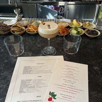 Little Saint - Cocktail menu, beautiful indoor bar space - Vegan Near Me - Healdsburg, California Little Saint - Cocktail menu, beautiful indoor bar space - Vegan Near Me - Healdsburg, California