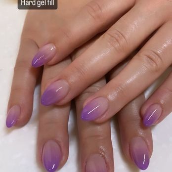 Nailington - Purple ombré airbrush hard gel - Nail Salons Near Me - Los Angeles, California Nailington - Purple ombré airbrush hard gel - Nail Salons Near Me - Los Angeles, California