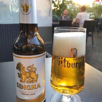Chookdee Thai - Singha beer was excellent - Thai Near Me - Wiesbaden, HE