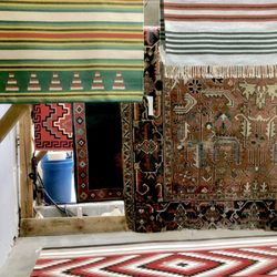 Textival Rug & Textile Workshop - Controlled drying of wet-washed rugs and textiles