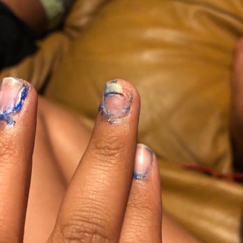 Pampered Nails - Her real nail is coming off two months later - Nail Salons Near Me - Louisville, Kentucky Pampered Nails - Her real nail is coming off two months later - Nail Salons Near Me - Louisville, Kentucky