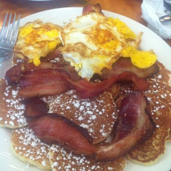 Georgia Diner - Silver dollar pancakes with eggs and bacon - Diners Near Me - Elmhurst, New York Georgia Diner - Silver dollar pancakes with eggs and bacon - Diners Near Me - Elmhurst, New York