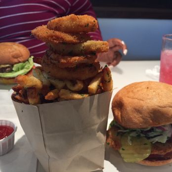 Burger Lounge - Half and half! With chicken sandwich. - Burgers Near Me - Walnut Creek, California Burger Lounge - Half and half! With chicken sandwich. - Burgers Near Me - Walnut Creek, California