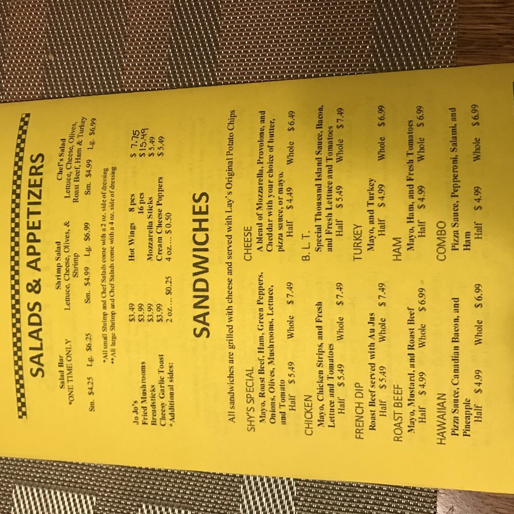 Shy's Pizza Connection - Menu - Pizza Near Me - Prosser, Washington Shy's Pizza Connection - Menu - Pizza Near Me - Prosser, Washington