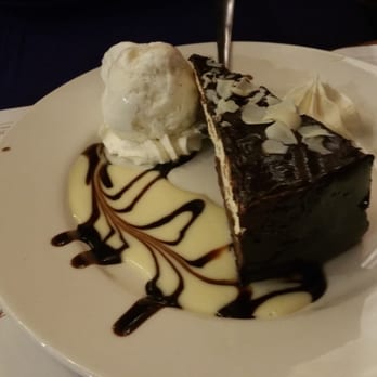 Carlucci’s Grill - Chocolate mousse cake with a scoop of ice cream. - Italian Near Me - Yardley, Pennsylvania