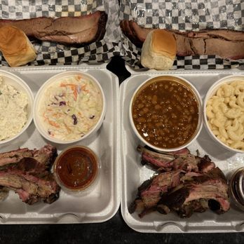 Bubba's BBQ - Two meat (baby back ribs and brisket) dinners - Barbeque Near Me - Pineville, Missouri