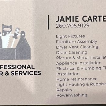 Professional Handyman Services - Business Card - Handyman Near Me Professional Handyman Services - Business Card - Handyman Near Me