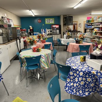 KFJ C Store - tables and chairs in a store - Convenience Stores Near Me - Cleveland, Utah KFJ C Store - tables and chairs in a store - Convenience Stores Near Me - Cleveland, Utah