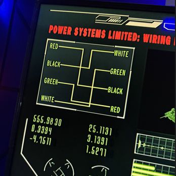 Escape Virtuality - This is the wiring diagram mentioned in one of the other photos. - Virtual Reality Centers Near Me - New York, New York Escape Virtuality - This is the wiring diagram mentioned in one of the other photos. - Virtual Reality Centers Near Me - New York, New York