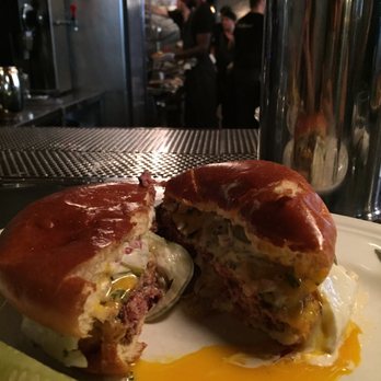 Au Cheval - What a beautiful runny yolk - Bars Near Me - Chicago, Illinois Au Cheval - What a beautiful runny yolk - Bars Near Me - Chicago, Illinois