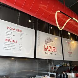 Lazuri Taqueria - Menus