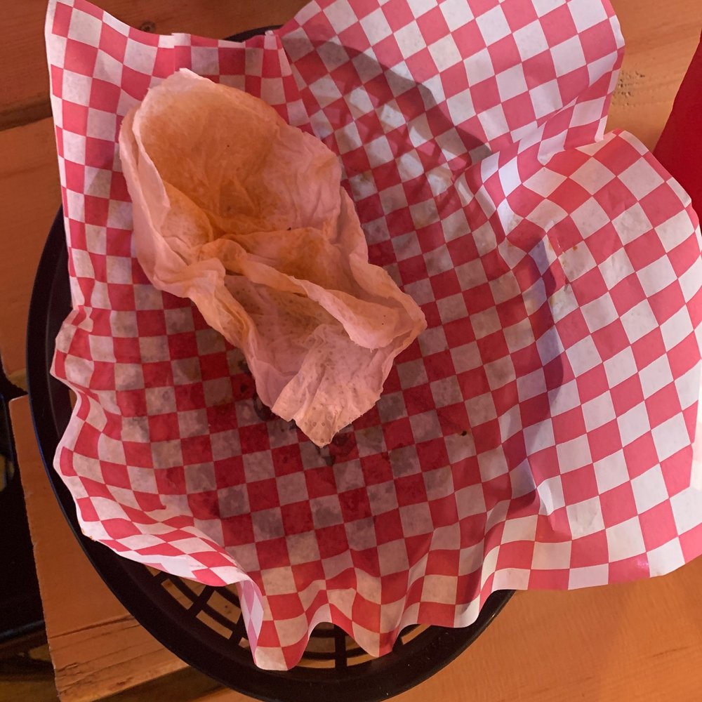 a basket of food on a table