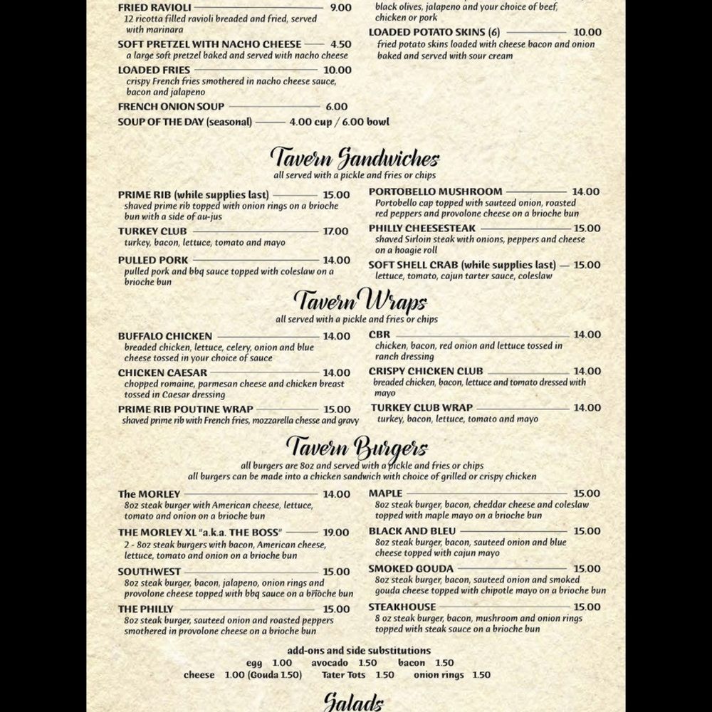 Menu Menu