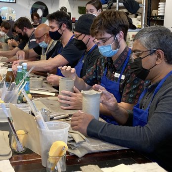 Spark Ceramics - serious focus making tall vases - Art Classes Near Me - San Francisco, California