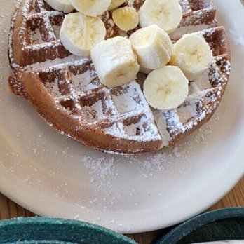 Bialy's Cafe - Banana waffle - Breakfast & Brunch Near Me - Evergreen Park, Illinois Bialy's Cafe - Banana waffle - Breakfast & Brunch Near Me - Evergreen Park, Illinois