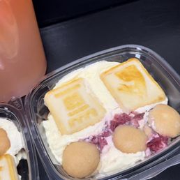 Strawberry banana pudding. Regular banana pudding is really good also!