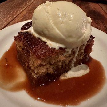 Gjelina - Warm Date Cake, Whiskey Caramel, Ginger Gelato - New American Near Me - Venice, California