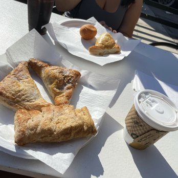 Salento Colombian Coffee & Kitchen - Guava & Cheese bunuelo & chicharron // maduro (sweet plaintain) & caramel pastry // apple pastry - Coffee & Tea Near Me - New York, New York Salento Colombian Coffee & Kitchen - Guava & Cheese bunuelo & chicharron // maduro (sweet plaintain) & caramel pastry // apple pastry - Coffee & Tea Near Me - New York, New York