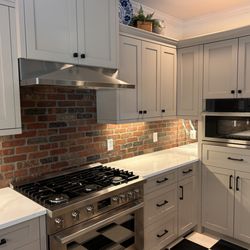 Lofstrom Tileworks - Brick backsplash