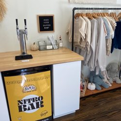 The Bunny Hive - Coffee area ($4) plus apparel for sale