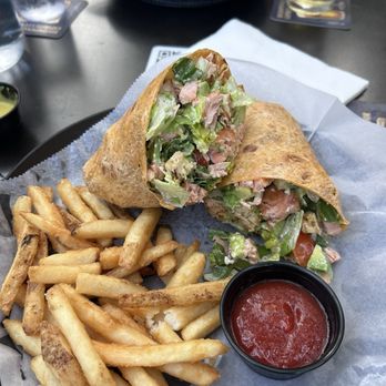 Rocks Lakeview - Salmon BLT wrap - Sports Bars Near Me - Chicago, Illinois