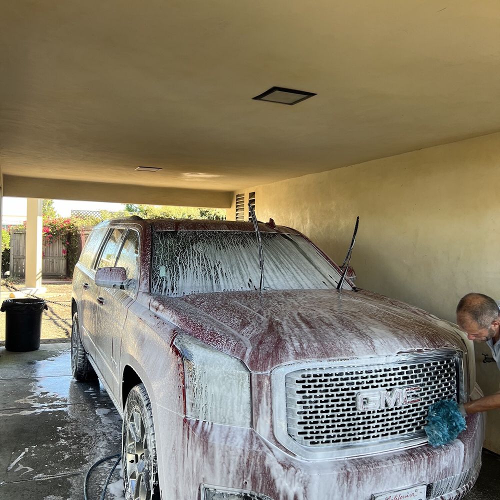 Car Wash Detail - Vehicle in the midst of being washed and detailed by Ian. - Car Wash Near Me Car Wash Detail - Vehicle in the midst of being washed and detailed by Ian. - Car Wash Near Me