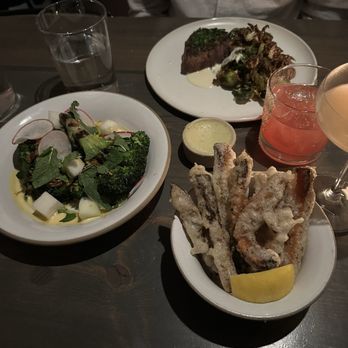 Loring Place - Filet (special), broccoli salad, butternut fries - Desserts Near Me - New York, New York Loring Place - Filet (special), broccoli salad, butternut fries - Desserts Near Me - New York, New York
