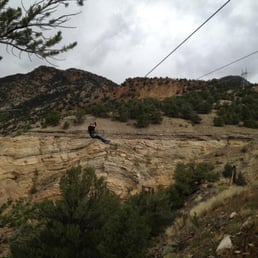Ziplining in salida with Captain Zipline, great first time ziplining experience!