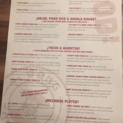 Wong Gonzalez - Food menu