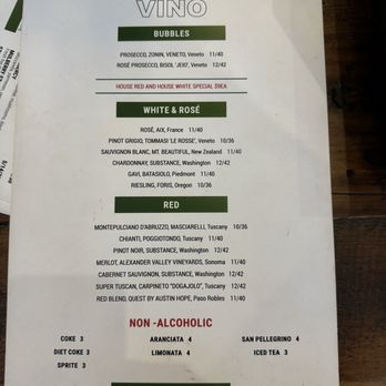 Forchettina - Menu - Italian Near Me - Encinitas, California