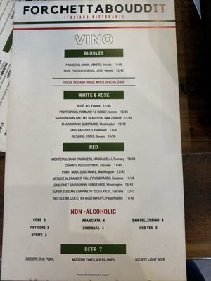 Menu photo 8 Forchettina Encinitas, CA