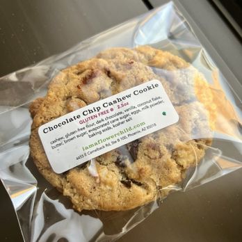 Flower Child - Chocolate Chip Cashew Cookie - New American Near Me - Oklahoma City, Oklahoma Flower Child - Chocolate Chip Cashew Cookie - New American Near Me - Oklahoma City, Oklahoma