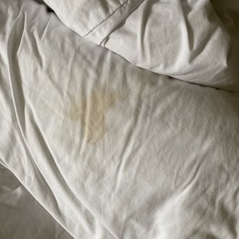 Embassy Suites by Hilton Austin Arboretum - Dirty stained pillow - Hotels Near Me - Austin, Texas Embassy Suites by Hilton Austin Arboretum - Dirty stained pillow - Hotels Near Me - Austin, Texas