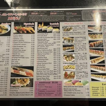 Super Sushi - Menu pg 1 - Sushi Bars Near Me - Las Vegas, Nevada Super Sushi - Menu pg 1 - Sushi Bars Near Me - Las Vegas, Nevada