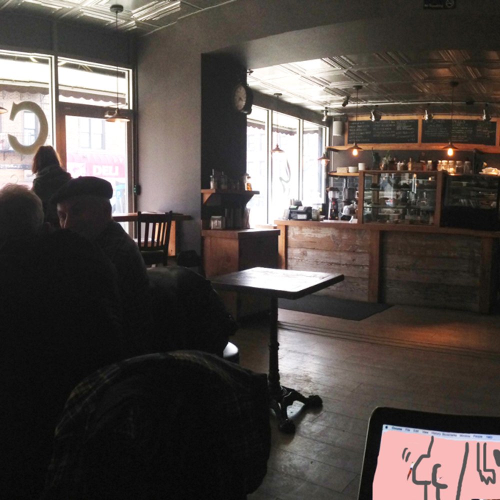 Green Spot Cafe - big windows! several small tables at which to stare at your laptop for several hours :) - Desserts Near Me - Ridgewood, New York