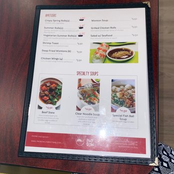 Pho Bowl - a menu on a wooden table - Vietnamese Near Me - Alexandria, Virginia Pho Bowl - a menu on a wooden table - Vietnamese Near Me - Alexandria, Virginia