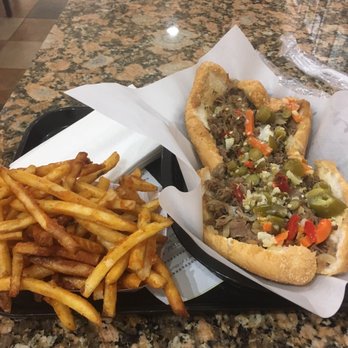 Philly's Best - Large Philly cheesesteak with seasoned fries - Cheesesteaks Near Me - Chicago, Illinois Philly's Best - Large Philly cheesesteak with seasoned fries - Cheesesteaks Near Me - Chicago, Illinois