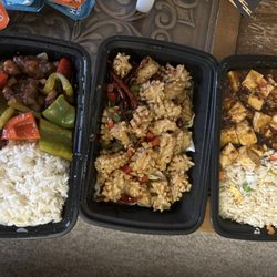 Chef Lau - Mapo tofu, calamari, sweet and sour pork