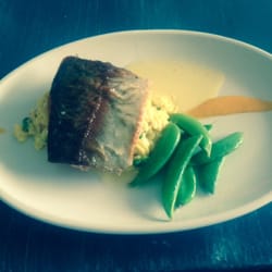 Starfish Cafe & Bistro - Trout on bed of Orzo pasta delicious