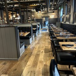 Inside dining area