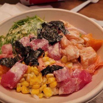 Domoishi - Poke pick 2 bowl with salmon and tuna - Asian Fusion Near Me - Virginia Beach, Virginia Domoishi - Poke pick 2 bowl with salmon and tuna - Asian Fusion Near Me - Virginia Beach, Virginia
