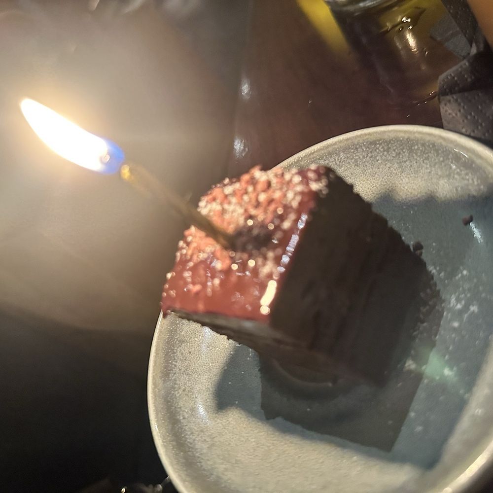 Mini birthday cake! Thank you for this cute dessert and birthday card!